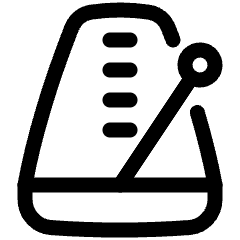 Metronome Icon from Plump Line Set