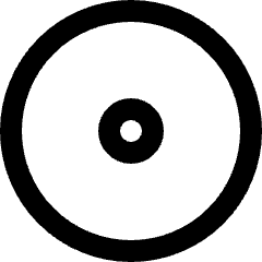 Music Disc Icon from Sharp Line Set