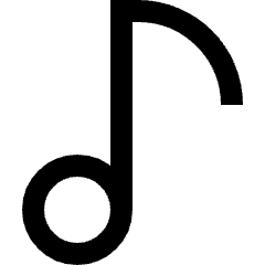 Music Note 1 Icon from Sharp Line Set