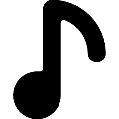 Music Note 1 Icon from Micro Solid Set