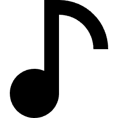 Music Note 1 Icon from Sharp Solid Set