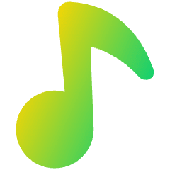 Music Note 1 Icon from Plump Gradient Set