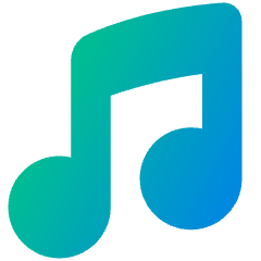 Music Note 2 Icon from Plump Gradient Set