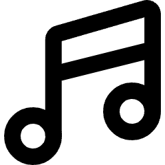 Music Note 2 Icon from Micro Line Set