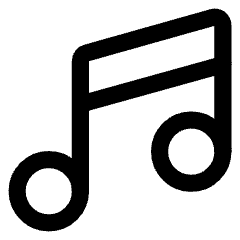 Music Note 2 Icon from Core Line Set