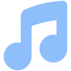 Music Note 2 Icon from Plump Flat Set