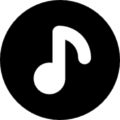 Music Note Circle Icon from Core Solid Set