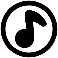 Music Note Circle Icon from Plump Remix Set