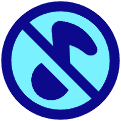 Music Note Circle Off Icon from Plump Pop Set