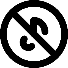 Music Note Circle Off Icon from Micro Line Set