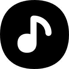Music Note Circle Icon from Flex Solid Set