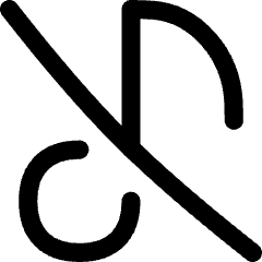 Music Note Off 1 Icon from Flex Line Set