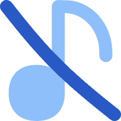 Music Note Off 1 Icon from Flex Flat Set
