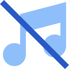 Music Note Off 2 Icon from Sharp Flat Set