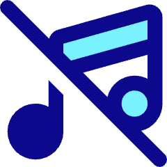 Music Note Off 2 Icon from Core Pop Set