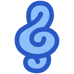 Music Note Trebble Clef Icon from Plump Duo Set