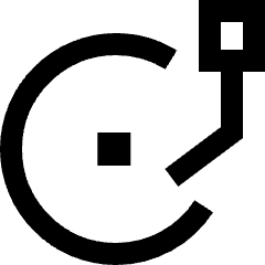 Record Player Icon from Sharp Line Set