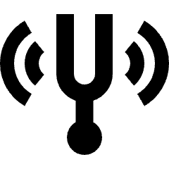 Tuning Fork Icon from Sharp Solid Set