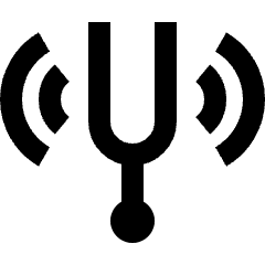Tuning Fork Icon from Sharp Line Set
