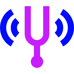 Tuning Fork Icon from Sharp Neon Set
