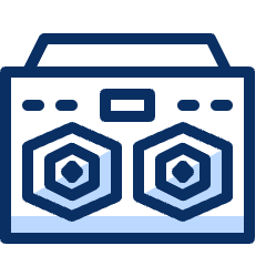 Boombox Icon from Cyber Duotone Set