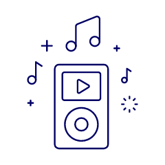 Ipod Play Illustration from UX Line Set