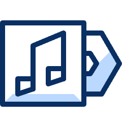 Music Album 2 Icon from Cyber Duotone Set