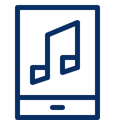 Music Player Mobile 1 Icon from Cyber Line Set