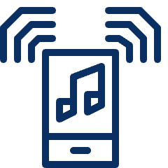 Music Player Mobile 2 Icon from Cyber Line Set