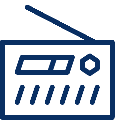 Radio 2 Icon from Cyber Line Set