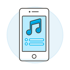 Track Playlist Illustration from UX Colors Set