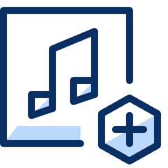 Music Add Icon from Cyber Duotone Set