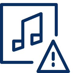 Music Alert Icon from Cyber Line Set