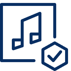 Music Check Icon from Cyber Line Set