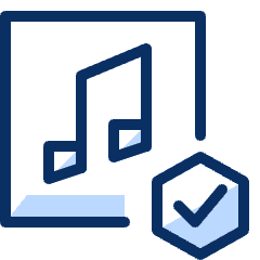 Music Check Icon from Cyber Duotone Set