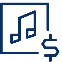 Music Dollar Icon from Cyber Line Set