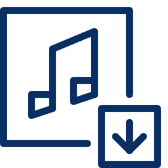 Music Download Icon from Cyber Line Set