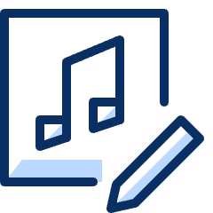 Music Edit Icon from Cyber Duotone Set