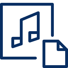 Music New Icon from Cyber Line Set