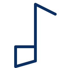 Music Note 1 Icon from Cyber Line Set
