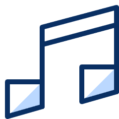 Music Note 3 Icon from Cyber Duotone Set