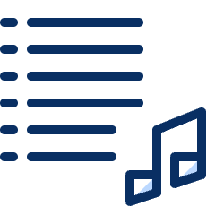 Music Playlist 2 Icon from Cyber Duotone Set