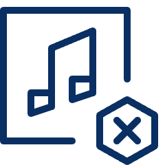 Music Remove Icon from Cyber Line Set