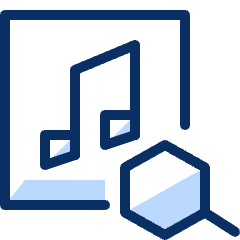 Music Search Icon from Cyber Duotone Set