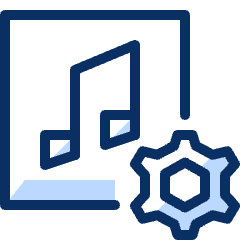 Music Setting Icon from Cyber Duotone Set