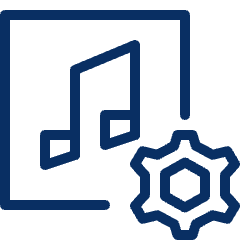 Music Setting Icon from Cyber Line Set