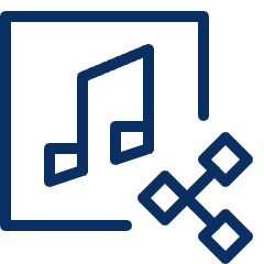 Music Share Icon from Cyber Line Set