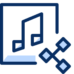 Music Share Icon from Cyber Duotone Set