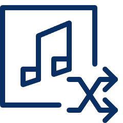 Music Shuffle Icon from Cyber Line Set