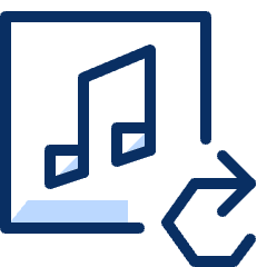 Music Sync Icon from Cyber Duotone Set